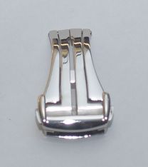 16 mm Chrome Omega-style deployment clasp