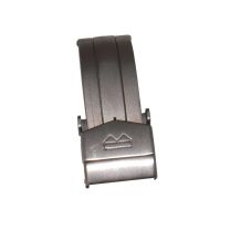 Brushed stainless steel deployment clasp to fit TAG Heuer Kirium Gents & Mid-sized watches with leather or rubber straps