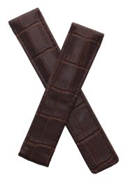 Brown Crocodile-style leather strap to fit TAG Heuer S/el WI11xx and WI21xx models