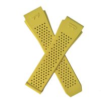 Pastel Yellow FKM rubber quick release watch strap to fit TAG Heuer Connected E3 & E4 45 mm smartwatch models