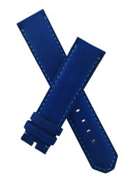 Blue suede pin buckle strap with turquoise stitching to fit TAG Heuer F1 models with 21.5 & 22 mm lug widths