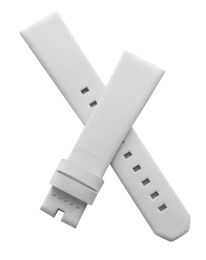 17/15 mm White genuine leather strap to fit TAG Heuer Ladies Formula 1 models listed