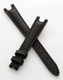 Dark brown buffalo grain leather strap to fit TAG Heuer S/el ladies models listed below