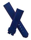 Blue suede pin buckle strap with red stitching to fit TAG Heuer F1 models with 21.5 & 22 mm lug widths